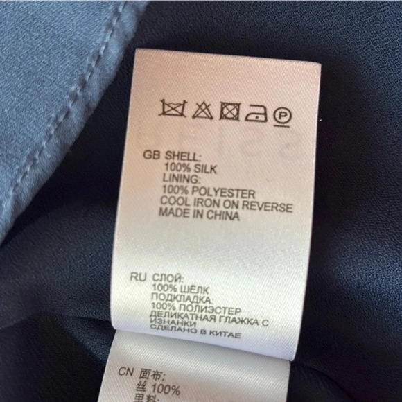 Reiss Alla Blue Color Block Criss Cross Back Maxi Long Gown Size 6 - Picture 8 of 11